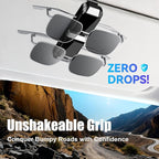 Dsycar 2 Pack Sunglasses Holder for Car, Double Holder Visor Sunglass Clip | One-Handed-Operation Easy Access Storage for Driving,Universal Fits Anti-Scratch Car Sun Visor Accessories - Image 4