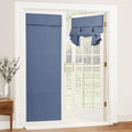 RYB HOME Blackout Door Curtain for Patio Front Tricia French Door Window | Thermal Insulated, Self Adhesive, Privacy, For Patio Kitchen Front Entry Front Back Door Glass Window, W30 x L72, 1 Panel by RYBHOME