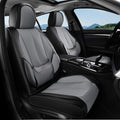 Coverado Seat Covers, Car Seat Covers Front Seats, Car Seat Cover, Car Seat Protector Waterproof, Car Seat Cushion Leather, Seat Covers Carseat Cover Universal Fit for Most Cars Black-Gray by COVERADOAUTO
