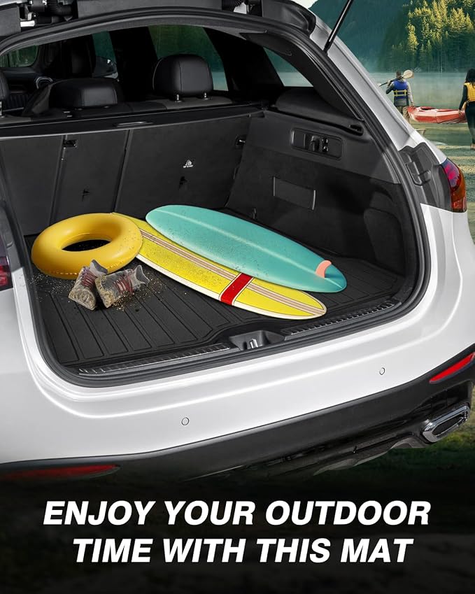 Powerty Trunk Mat for Mercedes-Benz GLC 2023-2026, All Weather TPE Cargo Mat Liner for GLC Rear Trunk - Image 8