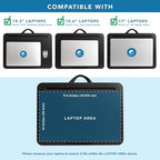 LAPGEAR The Original Lap Desk – Black, Fits 17" Laptops | Microbead Cushion, Device Ledge, Built-In Pencil Tray, Carry Handle - Image 3