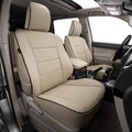 EKR Car Seat Covers Custom Fit for Toyota 4Runner(5 Seats) Full Set | for Toyota 4 Runner 2010-2024 Seat Covers for SUV,Full Wrap,Airbag Compatible,Waterproof Pet-resistant,Faux Leather(Beige) by EKR