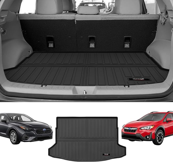 Custom for 2018-2023 Subaru Crosstrek & 2017-2023 Impreza Cargo Mats Trunk Liner All Weather TPE Protection Mat Accessories (for 2018-2023 Subaru Crosstrek/Impreza) - Image 2
