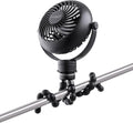 IRIS USA WOOZOO Portable Personal Fan, USB-C Charging, Tripod Stand, Black | LED Light, Mosquito Repellent Tray, 360° Tilt, 3 Speeds, Pet Stroller Car Fan, Camping Golfing Outdoor Use by IRISUSA