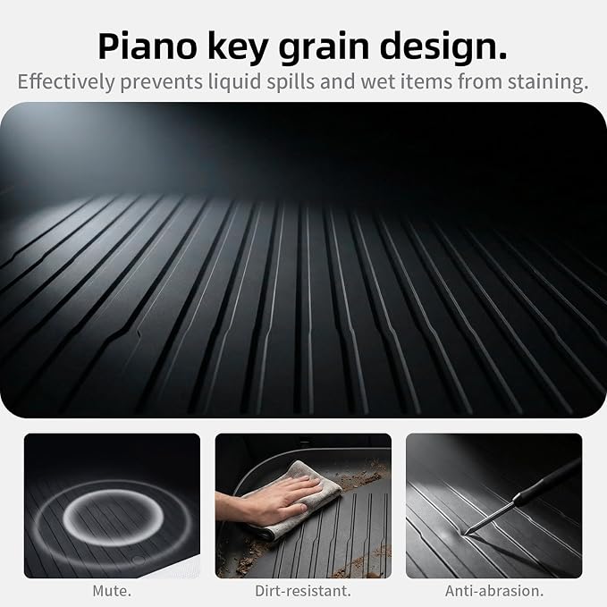 All Weather Cargo Liners for Tesla Model Y Trunk Mats,Front Frunk and Rear Trunk Tray Mats Protector 2021 2022 2023 2024 Accessories - Image 5
