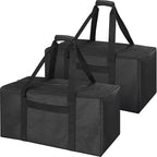 COOLBEBE 2 Pack 24" Sports Duffle Bag - 53L Travel Duffel Tote Bag, Black | Upgrade Zipper Weekender Overnight, Sturdy & Water Resistant Camping duffle for Sports Gear Hauling by COOLBEBE