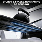 Portable Laptop Car Desk, Extra Large Foldable Workstation Tray | 30" wide cross-armrest tray, no steering wheel attachment , perfect for working,eating, road trips & camping - Image 6