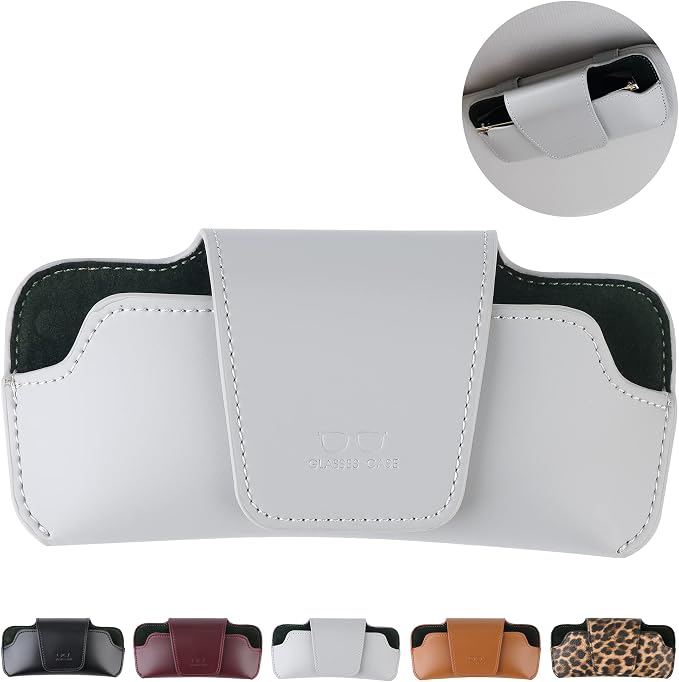 Sunglass Holder for Car Visor Glasses Case Non-Slip Clip Universal for Sunglasses Eyeglasses Car Interior Accessory by GELVTIC