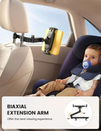 Lamicall Car Headrest Tablet Holder, 3 in 1 Extension Adjustable Arm | Tablet Car Mount for Back Seat, Gifts Road Trip Essentials for Kids, for 4.7-11" Devices, iPad Pro Air Mini, Galaxy, Fire HD - Image 2