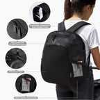 mamatepe Snap-on Storage Bag Compatible with Doona Infant Car Seat, Organizer Bag,Wearable Backpack for Baby Travel, Stroller Bag for Doona Car Seat & Stroller (Black) - Image 4