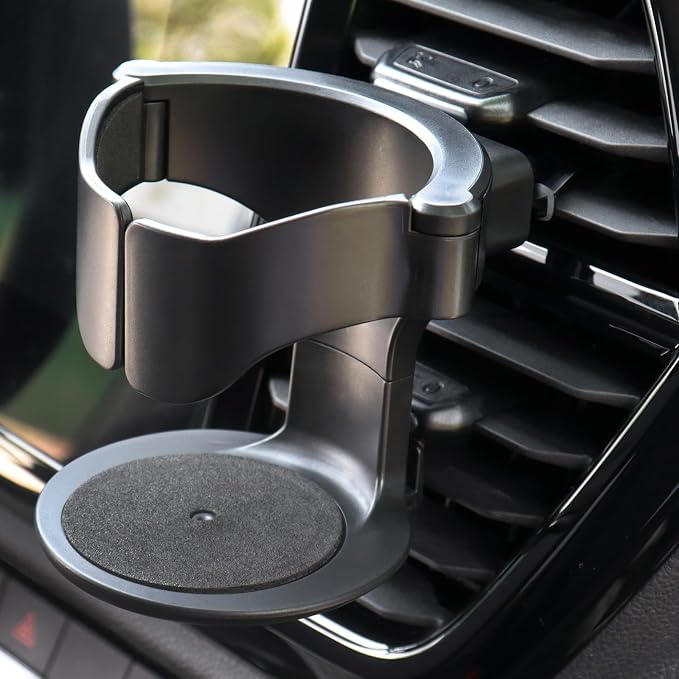 QIIYCCE Cup Holder for Car, Cup Holder Expander for Car Air Vents, Car Ashtray Holder, Suitable for Cars and Trucks with Horizontal Blade Vents (1PCS) by QIIYCCE