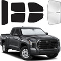 for Toyota Tundra 2022-2025 Car Window Shades, 6Pcs Full Window Covers | Privacy Sun Shade Set for Front Windshield Side and Rear Windows, Keeps Vehicle Cool for Camping Napping by MakeLifeBetter