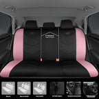 Skechers Memory Foam Seat Covers,Leather Car Seat Covers, Ultimate Comfort & Support Seat Covers Full Sets Airbag Compatible, Automotive Universal Fit Most for SUVs, Vans, Sedans, Cars, Trucks,Pink - Image 5