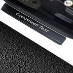 4 Pcs Car Door Sill Protector for Mitsubishi Outlander | Customized Text, Decoration Car Door Sill, Paint Protection, Anti-Scratch Decals, Covering scratches, Thickened Material by COOLKEYER