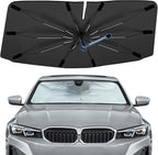 Windshield Sun Shade Umbrella for BMW 3 Series 2019-2026 Front Window | Foldable Car Sunshade, 360 Rotation Automotive Interior UV Protection for Outdoor Parking, Keep Car Cool by Bocvam