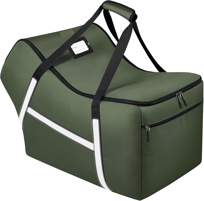 Infant Car Seat Travel Bag for Airplane Compatible with All Nuna Pipa Car Seat and Base,Chicco KeyFit 30 and Base, Padded Car Seat Bags for Air Travel,Car Seat Gate Check Bag with Side Pocket, Green by SINVICKO
