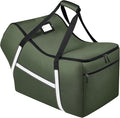 Infant Car Seat Travel Bag for Airplane Compatible with All Nuna Pipa Car Seat and Base,Chicco KeyFit 30 and Base, Padded Car Seat Bags for Air Travel,Car Seat Gate Check Bag with Side Pocket, Green by SINVICKO