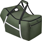 Infant Car Seat Travel Bag for Airplane Compatible with All Nuna Pipa Car Seat and Base,Chicco KeyFit 30 and Base, Padded Car Seat Bags for Air Travel,Car Seat Gate Check Bag with Side Pocket, Green by SINVICKO