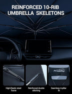 Proadsy Custom Fit Windshield Sun Shade Umbrella for 2023-2026 Mazda CX-50 | Advanced Ice Crystal Material, -54°F Cooler, Zero-Gap Sunblock, Instant Setup & Foldable Design for Summer Parking, Daily Use - Image 6