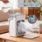 Portable Air Conditioners, Personal Evaporative Air Cooler with 1000ML Water Tank, 3 Speeds & 2 Mist Modes, Portable AC Fan for Car, Caravan, Kitchen, Office Desk - Image 6