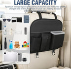 Nilight Car Seat Back Organizer 2PCS Black PU Leather Universal | Removable Inner Bucket Tissue Box Mesh Pockets Waterproof Hanging Storage Bag for Cars Vans SUVs MPVs Pickup Trucks - Image 5
