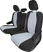 FH Group Custom Fit Car Seat Covers Specifically Made for Toyota Sienna 2011-2020, Car Seat Cover 2nd Row Set, 8 Seater Automotive Seat Covers in Gray Neoprene, Waterproof and Washable Seat Covers by FHGroup