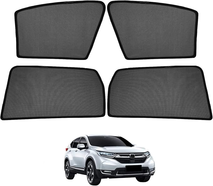 Cartist Car Window Shades for Honda CR-V CRV 2017-2022 Accessories, Side Rear Window Covers Sun Shade Breathable Magnetic Mesh Shades Sunshade Protector UV Rays Privacy Protection 4PCS by cartist