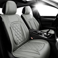 Fit Venza Premium Leather Car Seat Covers for Toyota Venza 2009-2025 2026 - Waterproof，Breathable，All-Weather Seat Cushion Protecto & Airbag Compatible, 2 Front Seat Gray by Unknown
