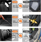 Seltos Car Seat Covers Custom Fit for Kia Seltos 2021-2025 2026, Full Coverage Leather Waterproof Breathable Seat Covers Full Set, Automotive Seat Protectors, Airbag Compatible(5 Seats, Black) - Image 5