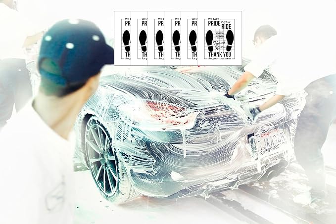 White Car Paper Floor Mats,50Pcs Vehicles Disposable Floor Pads,Temporary Cars Floor Protector,Automotive Mat Covers Protector,Detailing Detail Wash,Temporary Sticky 16x20inch - Image 6