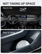 Proadsy Custom Fit 2018-2023 BMW X2 Windshield Sun Shade, Blocks Heat | 240T Heat Shield, Drops Temp 54°F, Blocks 99% UV, Prevents Dashboard Cracking, Summer Parking & Beach Trips, Easy Twist-Fold - Image 9
