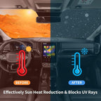 Windshield Sun Shade Sunshade Accessories Fit Nissan Pathfinder 2022-2026 | HOHUIGO Front Window Sunshade for Nissan Pathfinder Foldable Sun Visor Shield Block Out UV Rays & Heat, Keep Car Cool - Image 5
