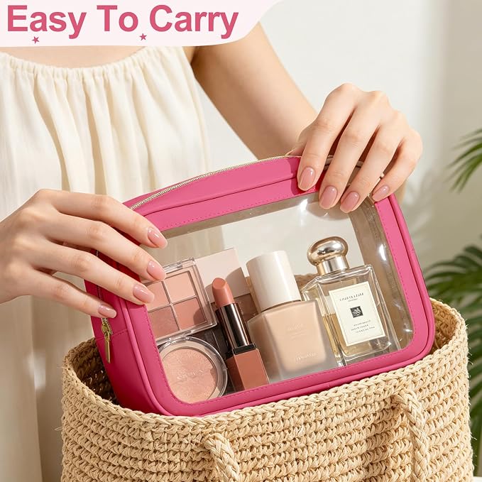 YOPCDJ 5PCS Diaper Bag Organizer Pouch, Clear TPU Waterproof Organizer Zipper Bags, Cosmetic Bag Set, TSA Approved Toiletry Bags, Travel Organizer Bag for Kids and Women - Image 7