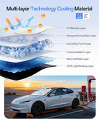 Windshield Sun Shade for Chevr Traverse/Blazer/Suburban 2000-2026, Custom Fit Sunshade, 100% UV Block & Heat Insulation, Custom Fit Sunshade, Foldable Car Sunshade with Storage Bag - Image 3