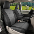 Full Set Car Seat Covers for Honda Odyssey 2011-2017,7-Seater,Faux Leather | for LX Only,2nd Row Captain Seats,Luxury Waterproof Seat Protector,Fit Like A Glove(Black/Gray) by Coverdream