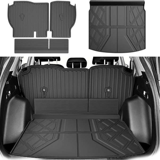Cargo Liner Fit for Honda CRV 2023-2026 (Gasoline & Hybrid) | TTX LIGHTING Cargo Mat (Upper Deck) with Back Seat Protectors All-Weather TPE CR-V Accessories Backrest Mats by TTXLIGHTING%C2%AE