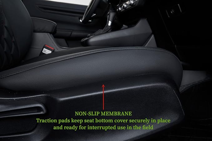 Custom Seat Covers for 2017-2022 Honda CR-V,Premium Faux Leather Car Seat Cover Set,Full Set Waterproof SUV Seat Protector,Armrest Covers Included (Red/Black) - Image 6
