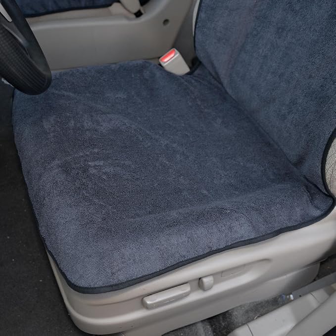 BDK UltraFit Waterpoof Car Seat Towel Cover, 2 Pack with Black Trim – Washable Sweat Seat Protector, Ideal for Gym Swimming Surfing Running Crossfit, Fits Most Auto Truck Van SUV - Image 8