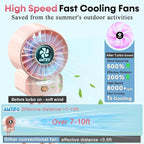 AMTIFO Pink Stroller Fan - USB Rechargeable, Quiet Cooling, 4 Adjustable Speeds, Portable Baby Fan for Strollers, Car Seats, Nurseries, Outdoor Use, Long-Lasting Battery - Image 2