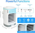 Portable Air Conditioners, 900ML Mini Portable AC,Mini Air Conditioner Fan | 4 Speeds Portable Cooler Fan for Desk, Home, Office, Bedroom, Camping Car - Image 2
