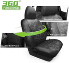 Car Seat Covers Fit for Toyota Tacoma 2016-2023 Double/Crew Cab,Black | Custom Faux Leather Full Set,Waterproof & Wear-Resistant,Fits Tacoma 3rd Gen SR,SR5,Limited,TRD Sport,TRD Off-Road,TRD Pro - Image 5