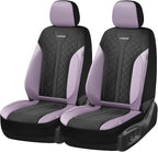 Coverado Seat Covers for Car Fullset, Leather Car Seat Covers 5 Seats, Breathable Purple Driver Seat Protectors, Luxury Automotive Covers, Universal Fit for SUV, Truck, Sedan - Image 6