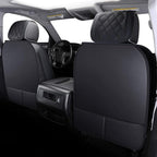 Chevy Silverado GMC Sierra 2 Front Seat Covers 2007-2026 1500 2500HD 3500HD | Aierxuan Custom Fit 3500HD Truck Pickup Crew Double Extended Cab Waterproof Leather Protectors Black - Image 3