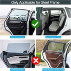 ZATOOTO Car Window Shade for Baby,2 Pack Universal Fit,Privacy&Insulation | 100% Blackout & UV Protection,Metal Frame Fit,Creates a Private Space for Car Camping, Road trips, Napping or Rest - Image 6