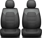 MotorBox Cabin King Slate Ridge Leather Seat Covers for Trucks & Cars | Charcoal and Black Car Seat Covers, Waterproof Leather Seat Covers, Car Accessories, Seat Protector, Universal Fit - Image 8