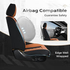 Coverado Car Seat Covers, Front Covers for Cars, Car Seat Cover Front Seats, Automotive Seat Cover, Waterproof, Leather Car Seat Cushion, Universal Interior Covers Seat Protectors for Most Cars - Image 3