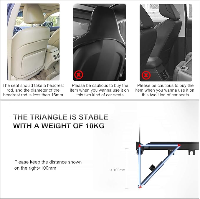 CPROSP Car Steering Wheel Seat Tray Desk Foldable Portable with Mouse Drawer for Eating Writing Working in Car, with Notebook Groove/Drink Cup Groove - Image 5