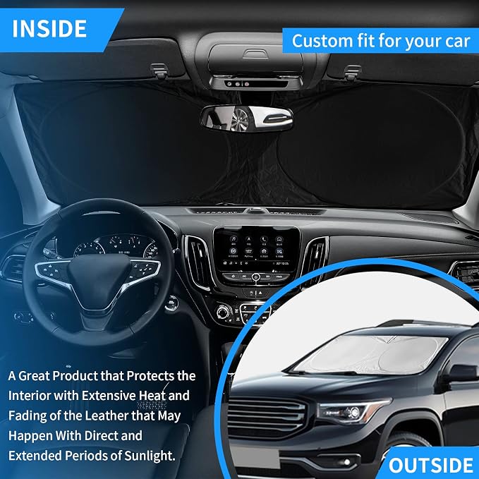Windshield Sunshade for BMW X3 2018-2024, 2025, 2026 for M40i Sun Shades | Custom Fit BMW sDrive30i, xDrive30i, and Hybrid Window Cover Car Accessories Blocks UV Ray - Image 4