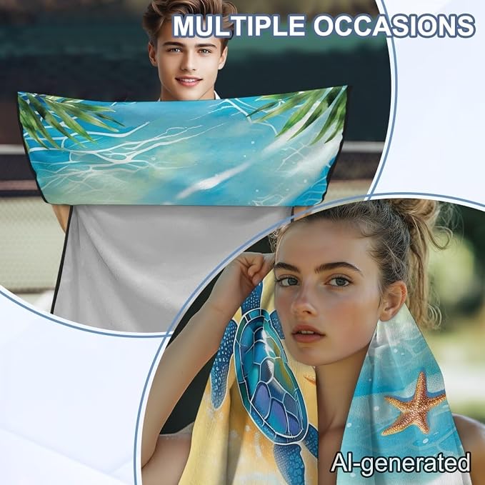 Beach Turtle Car Towel Seat Cover Breathable Car Seat Cover Protector Comfortable Soft Cars Accessories with Storage Bag for Cars SUV Trucks - Image 5