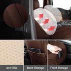 Coverland Premium Custom Fit Truck Car Seat Covers Front Seats Waterproof | Airbag Compatible Non-Slip Seat Cover for Sierra Silverado 1500, 2500HDHD, Explorer Sport Trac [Dark Brown-Size Chart A18] - Image 6